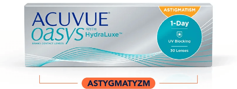 Grafika opakowania ACUVUE OASYS 1-Day FOR ASTIGMATISM