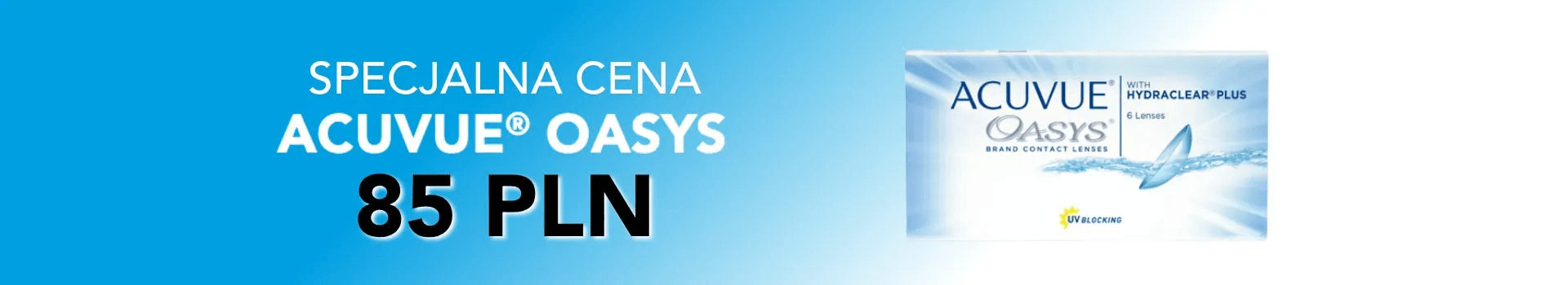 Baner przedstawiający specjalna oferteę soczewek